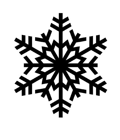 Black Snowflakes PNG - Snowflakes Png