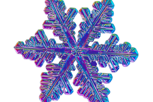 Blue And Purple Snowflakes PNG pngteam.com