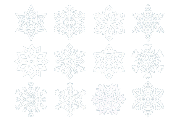 Drawn Snowflakes PNG pngteam.com