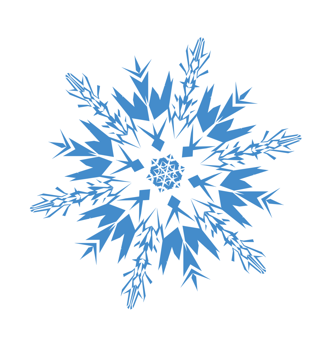 Snowflakes Blue PNG