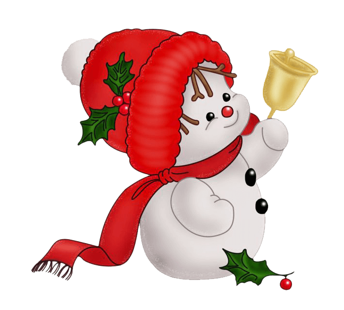 Snowman and Christmas Bell PNG Best Image - Snowman Png