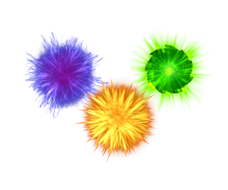 Special Effects PNG HD Images Purple Yellow and Green Explosion pngteam.com