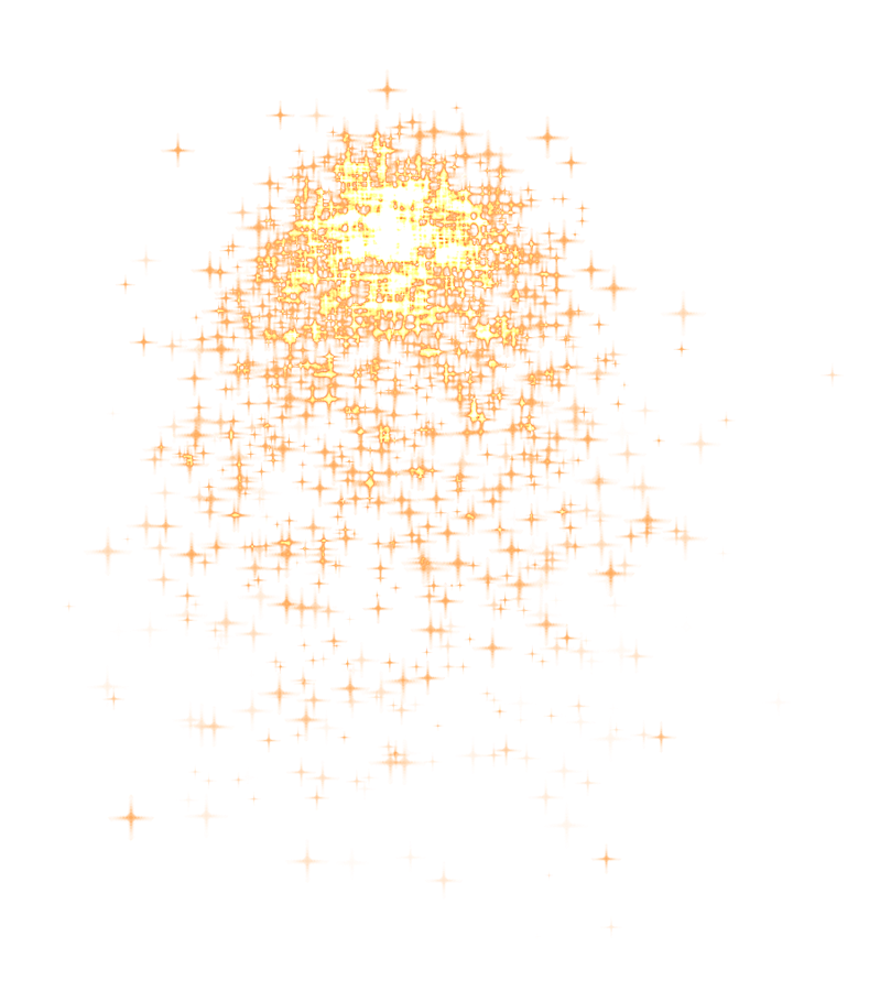 Special Effects Stars Orange Color PNG HQ