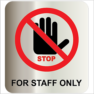 Staff Only Symbol PNG HD and Transparent pngteam.com