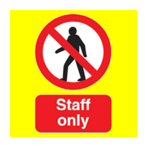 Staff Only Symbol PNG Photo