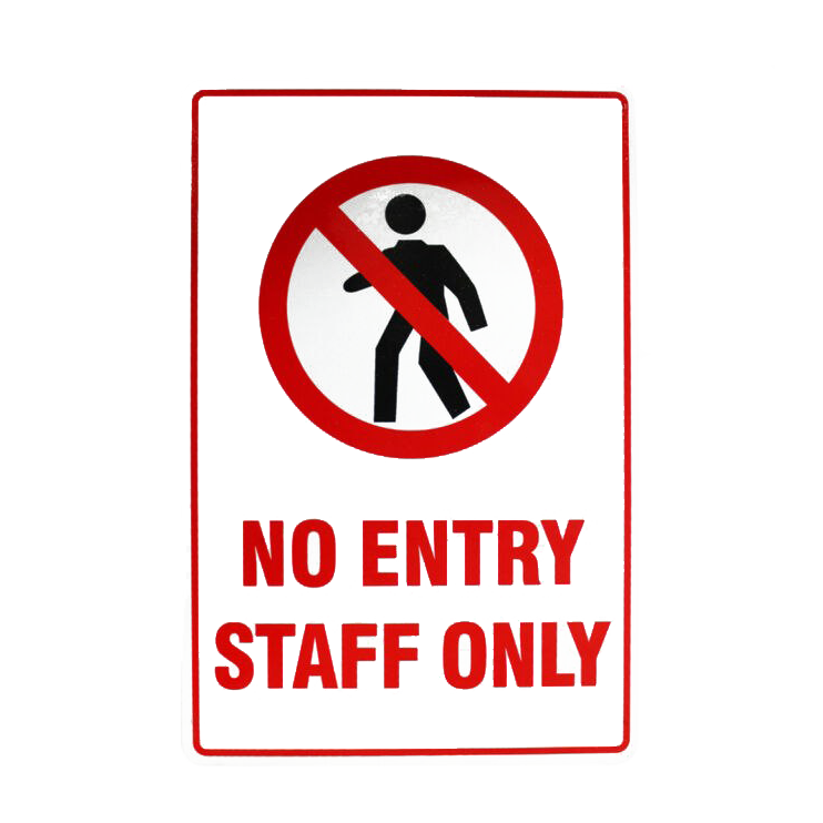 Staff Only Symbol PNG HD Image