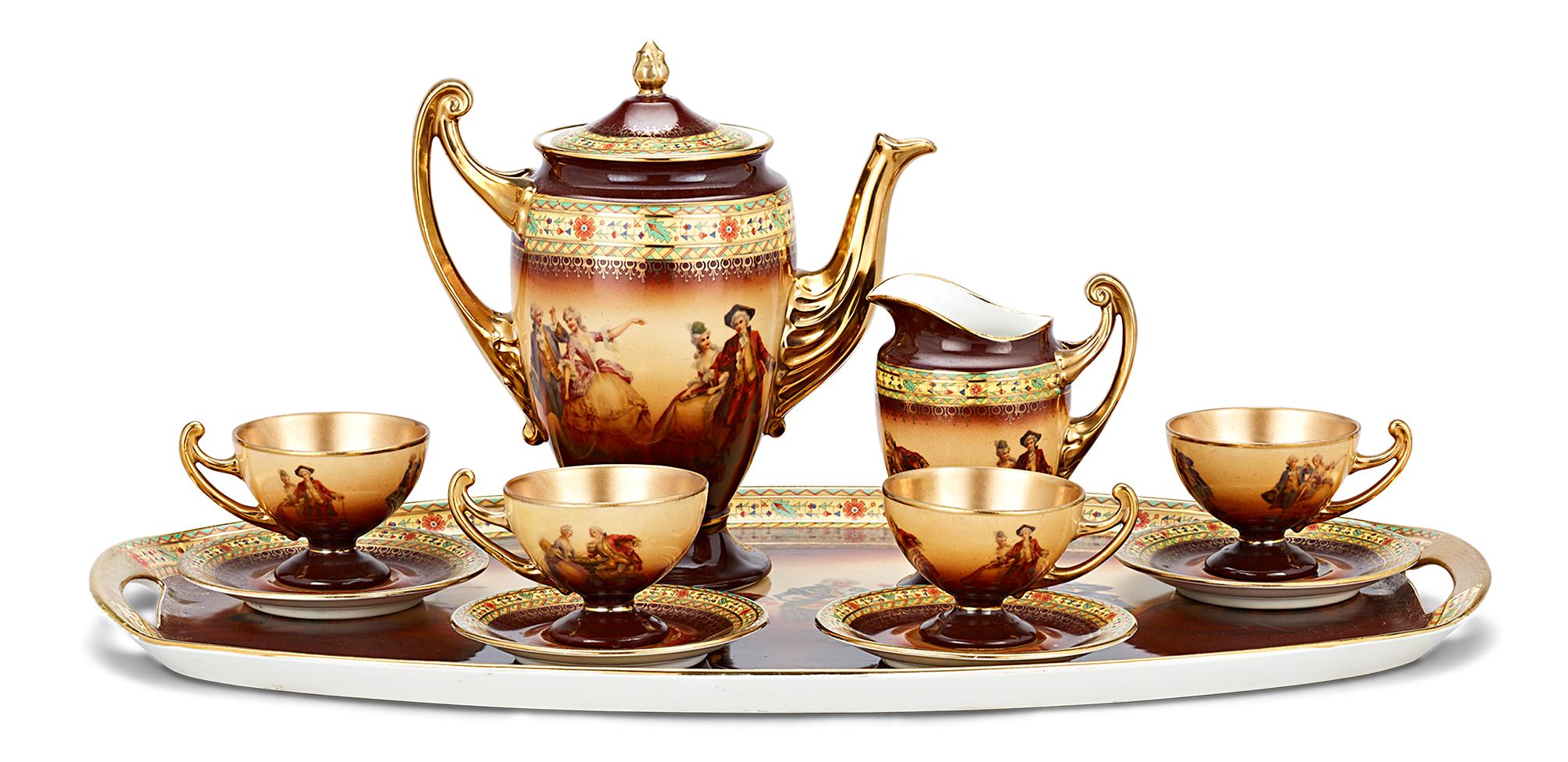 Ташкентский чай. Translucent Tea. Teapot Set. Tea Set PNG на прозрачном фоне.