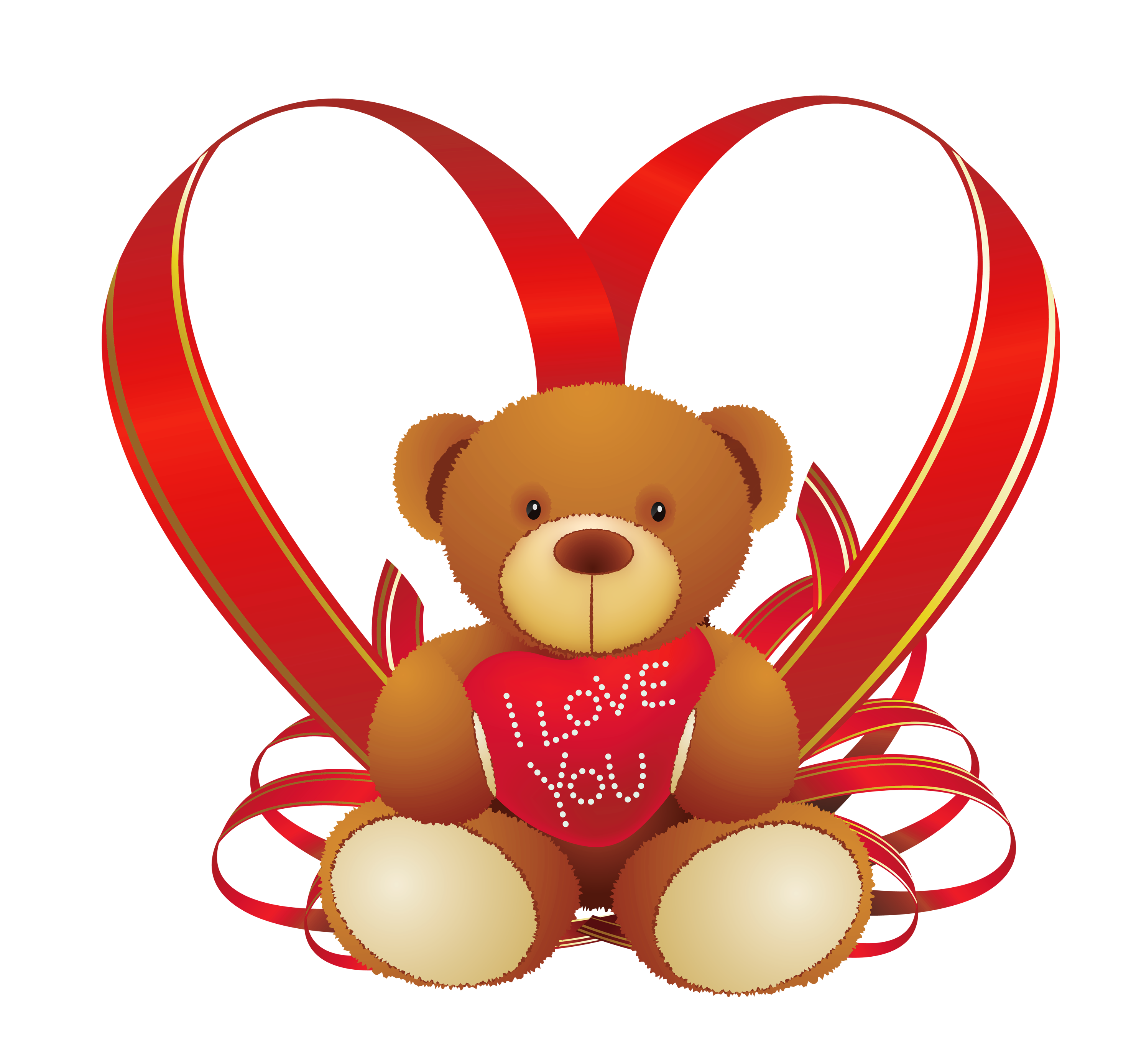 Red Heart Teddy Bear PNG Image in High Definition pngteam.com