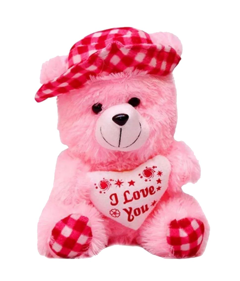 Teddy Bear says I Love You PNG Transparent