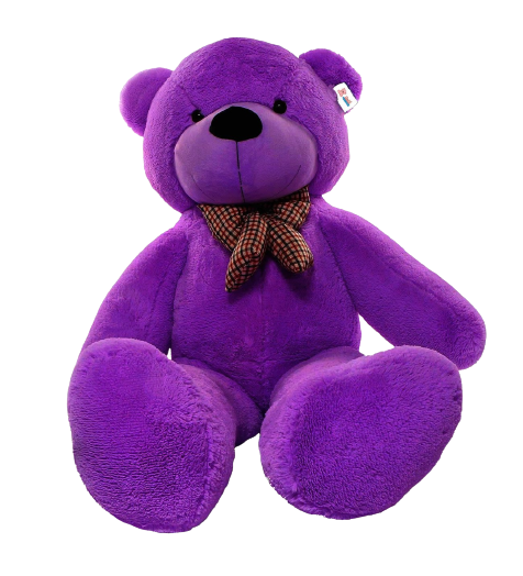 Purple Teddy Bear PNG Transparent pngteam.com