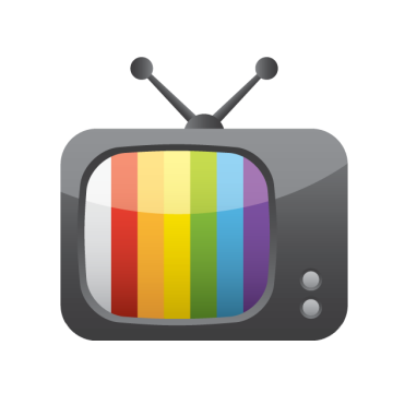 Old Colorful Television PNG Transparent