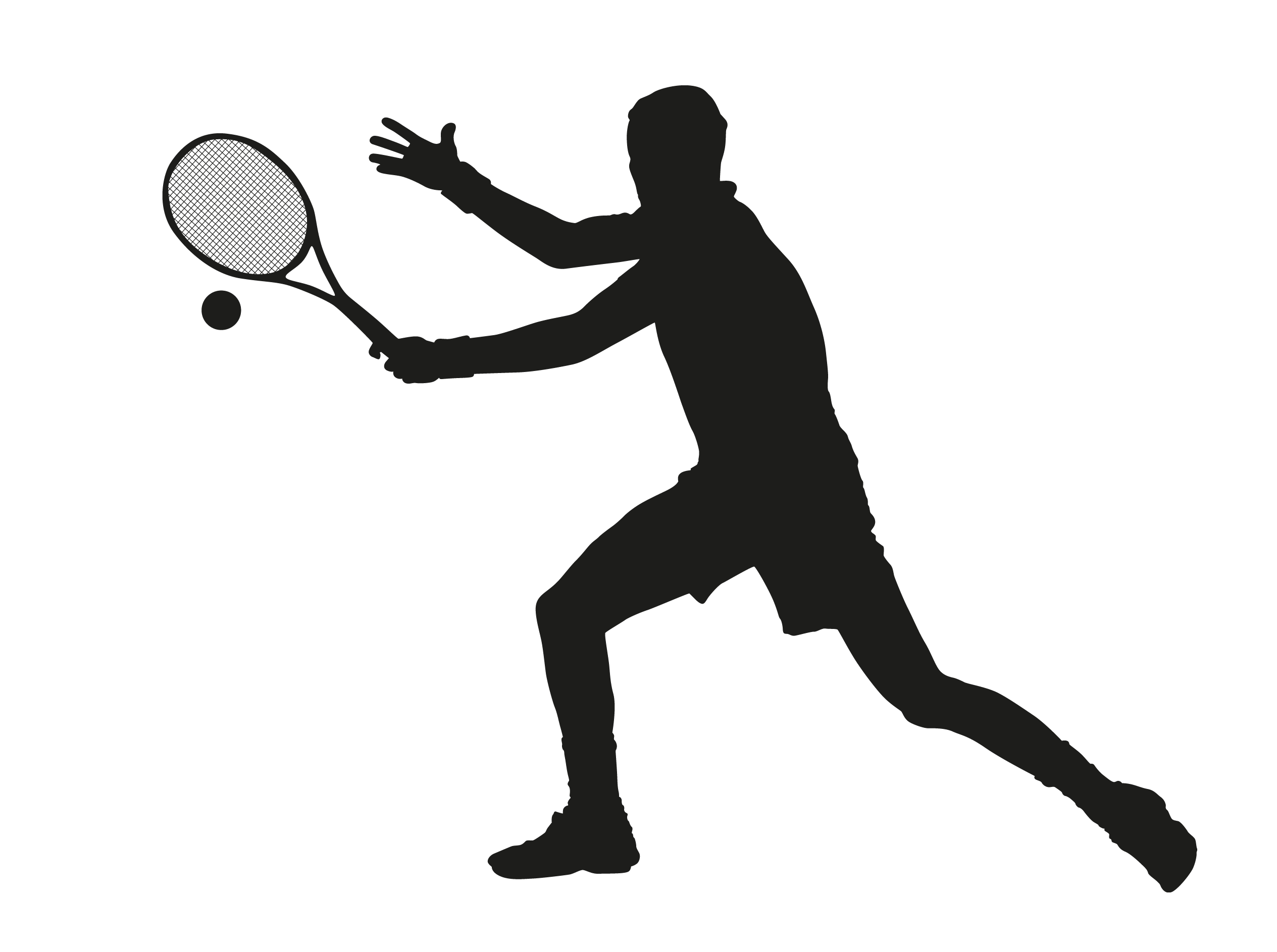 Tennis Silhouette PNG HD 