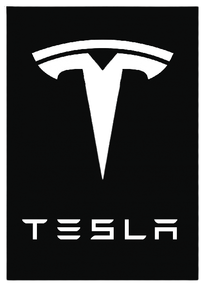 Black Background Tesla Logo PNG pngteam.com