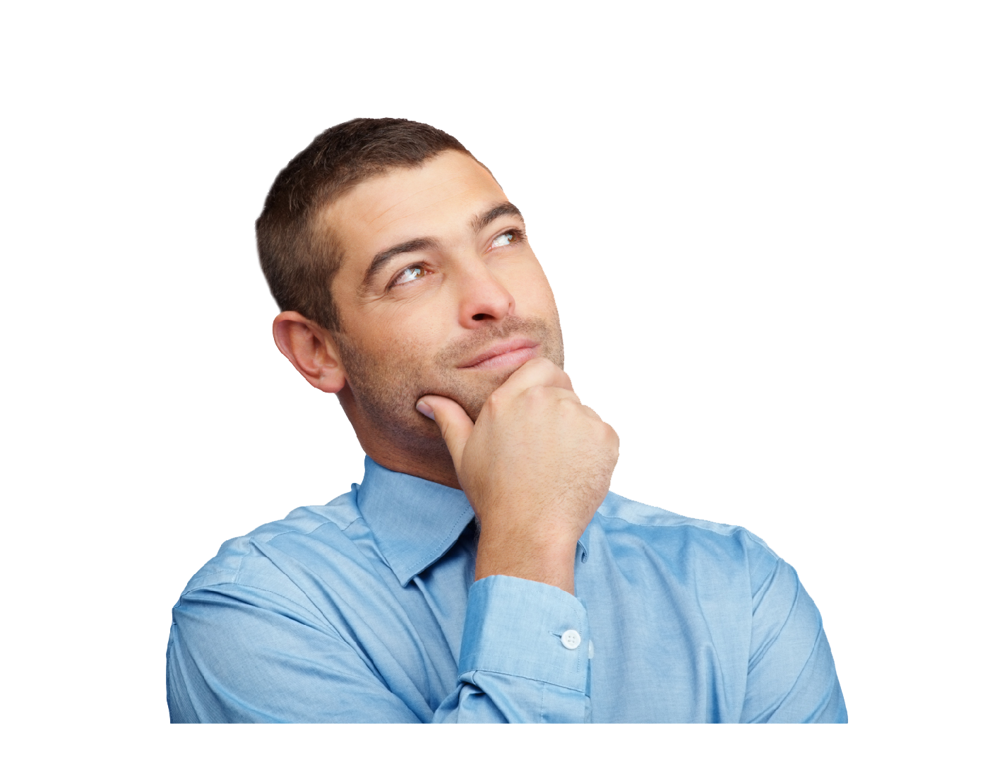 Thinking Man PNG Image in High Definition