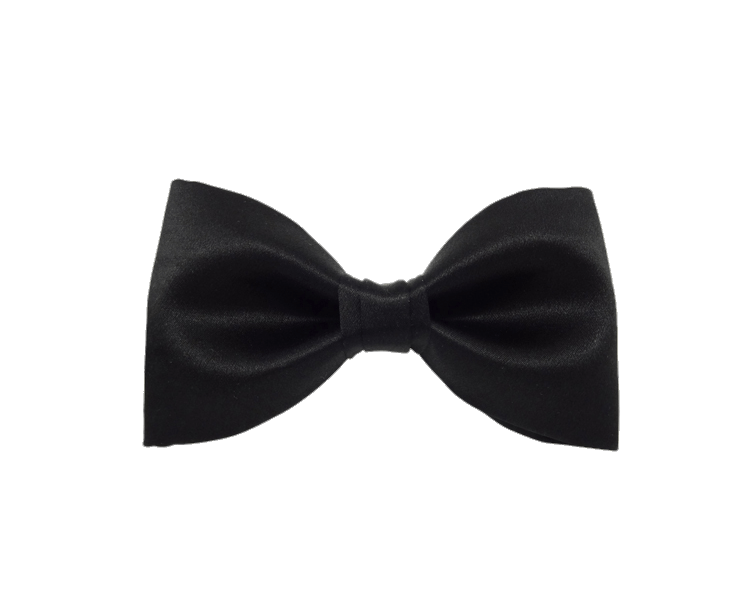 Classic Black Bow Tie Transparent PNG pngteam.com