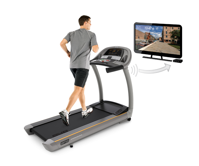 Treadmill Man Watching TV PNG Image in Transparent pngteam.com