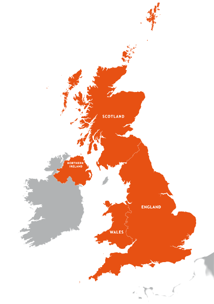 British Isles Outline Map - United Kingdom Uk Map Png