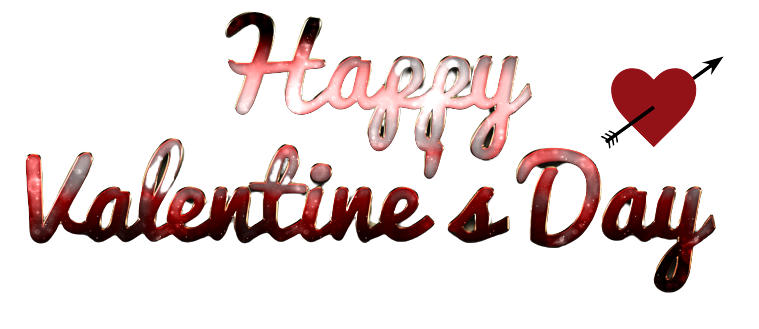 Happy Valentines Day Word PNG download pngteam.com