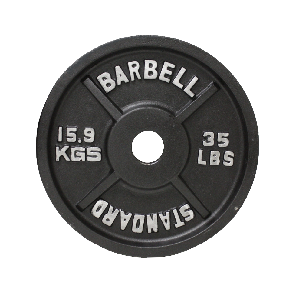 Weight Plate 35 lbs PNG Transparent