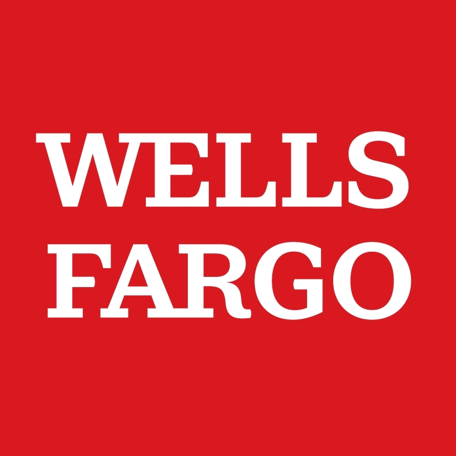 Wells Fargo Logo New White on Red Text PNG Transparent pngteam.com