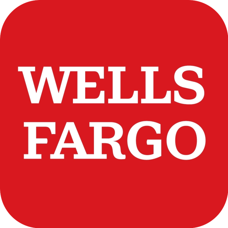 Wells Fargo Logo Rounded Corners PNG Transparent Image