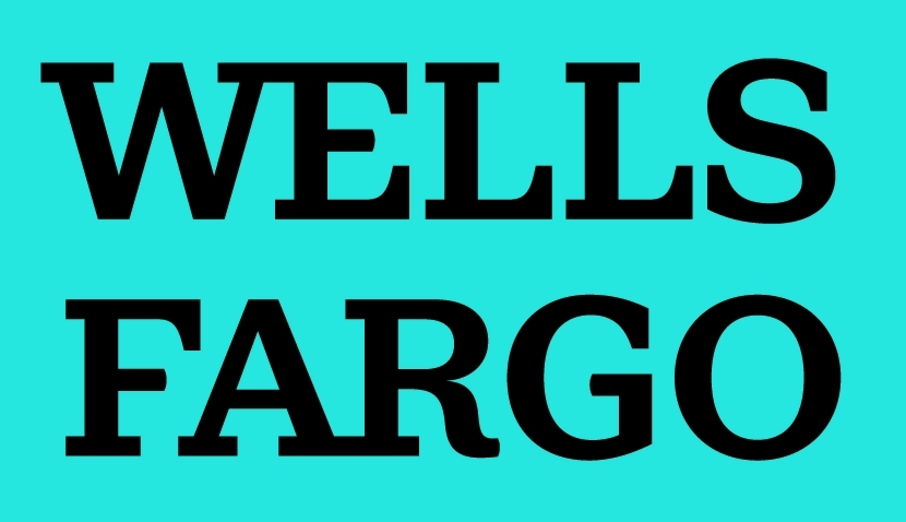 Wells Fargo Text Logo PNG Blue Background pngteam.com