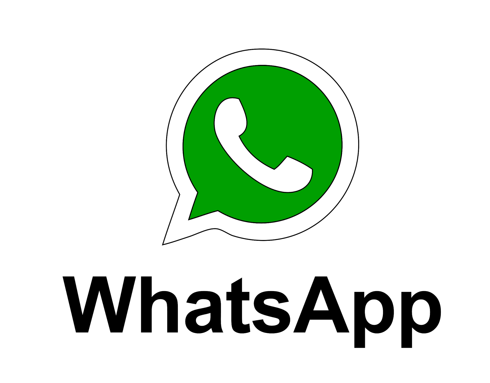 Whatsapp Logo PNG with Whatsapp Text 